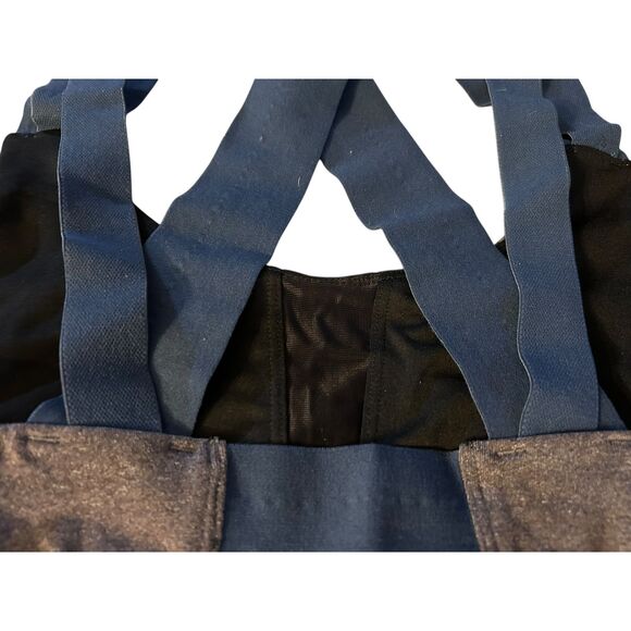 ALO Yoga Blue and Black Sports Bra - Picture 5 of 7